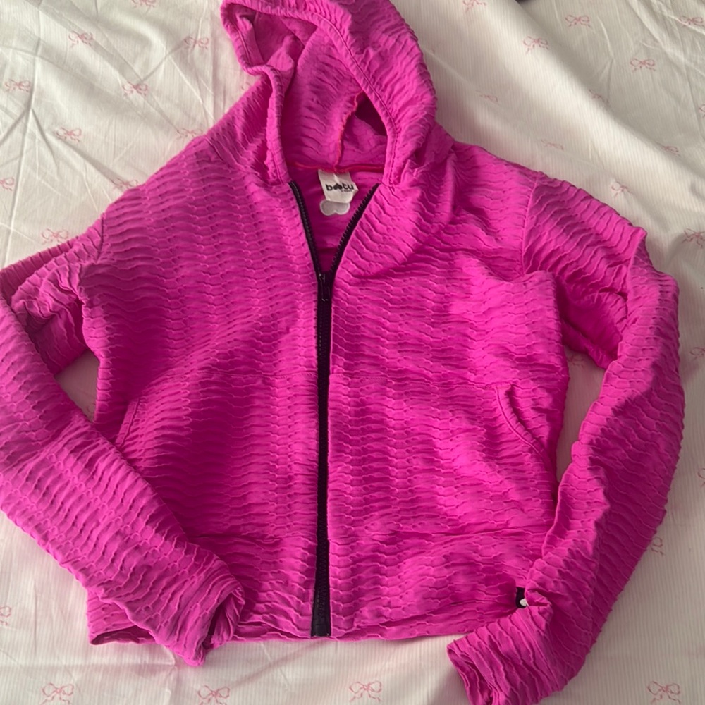 Booty by Brabants Fuchsia Textured Hoodie